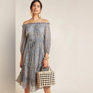 Anthropologie Kira off shoulder floral dress